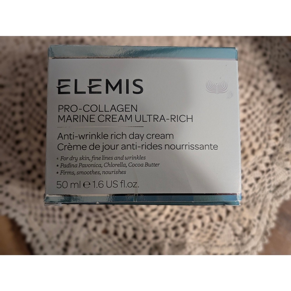 NIB ELEMIS Pro-Collagen Marine Cream Ultra-Rich Anti-Wrinkle Day Cream 1.6oz